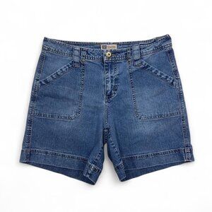 Vintage Faded Glory Denim Shorts Jorts Carpenter Pockets‎ 90s Size 10